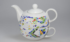 Tetera c/taza 42cl.+plato 2283/32G
