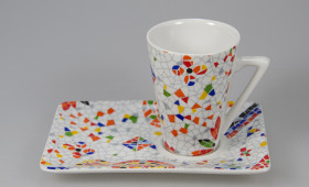 Taza café cónica con plato 2365/32GR