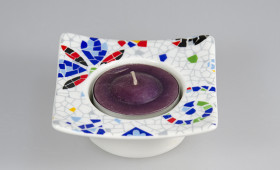 Portavelas cuadrado 2443/32G