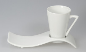 Taza café cónica c/ plato 2543/21