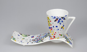 Taza café cónica con plato 2543/32G