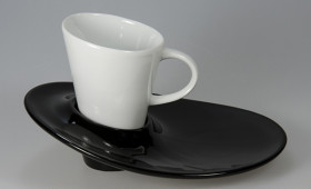 Taza Rixi c/ plato negro 2905/21
