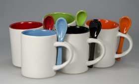 Taza pq. c/cuchara + int. de color 2942/21