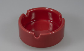 Cenicero redondo rojo 2953/21