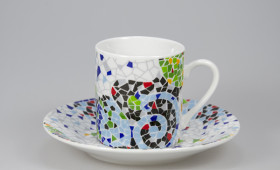 Taza café 5cl. con plato 9/32G