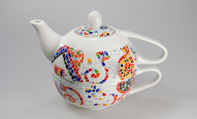 Tetera con taza 42cl. + plato 2283/32GR